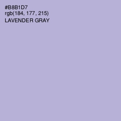 #B8B1D7 - Lavender Gray Color Image