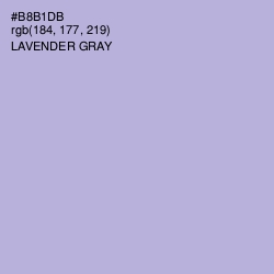 #B8B1DB - Lavender Gray Color Image