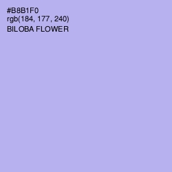 #B8B1F0 - Biloba Flower Color Image