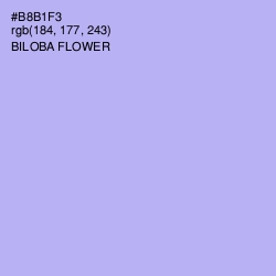 #B8B1F3 - Biloba Flower Color Image