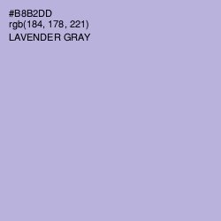 #B8B2DD - Lavender Gray Color Image