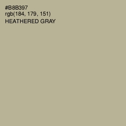 #B8B397 - Heathered Gray Color Image