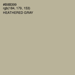 #B8B399 - Heathered Gray Color Image