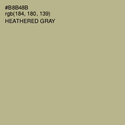#B8B48B - Heathered Gray Color Image