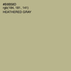 #B8B58D - Heathered Gray Color Image
