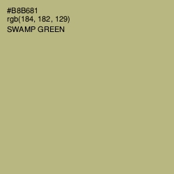 #B8B681 - Swamp Green Color Image