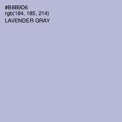 #B8B9D6 - Lavender Gray Color Image