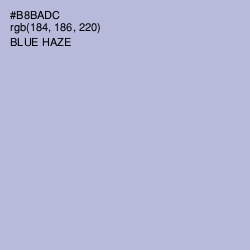 #B8BADC - Blue Haze Color Image