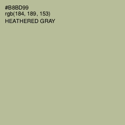 #B8BD99 - Heathered Gray Color Image