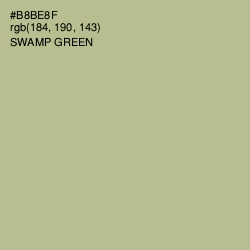 #B8BE8F - Swamp Green Color Image