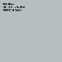 #B8BEC0 - French Gray Color Image
