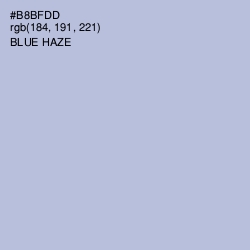 #B8BFDD - Blue Haze Color Image