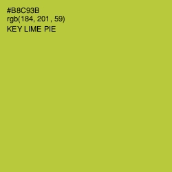 #B8C93B - Key Lime Pie Color Image