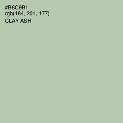 #B8C9B1 - Clay Ash Color Image