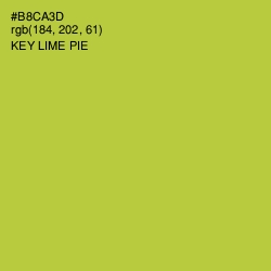 #B8CA3D - Key Lime Pie Color Image