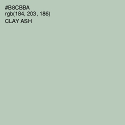 #B8CBBA - Clay Ash Color Image