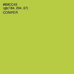 #B8CC43 - Conifer Color Image