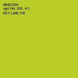 #B8CD29 - Key Lime Pie Color Image