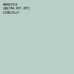 #B8CFC9 - Loblolly Color Image