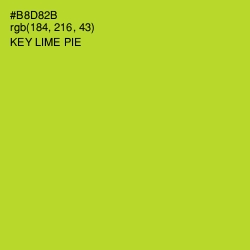 #B8D82B - Key Lime Pie Color Image