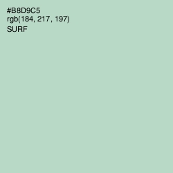 #B8D9C5 - Surf Color Image