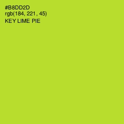 #B8DD2D - Key Lime Pie Color Image