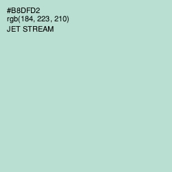 #B8DFD2 - Jet Stream Color Image
