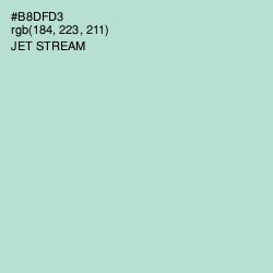 #B8DFD3 - Jet Stream Color Image