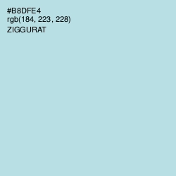 #B8DFE4 - Ziggurat Color Image