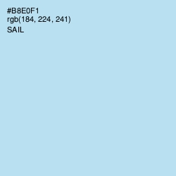 #B8E0F1 - Sail Color Image