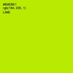 #B8EB01 - Lime Color Image