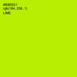 #B8EE01 - Lime Color Image