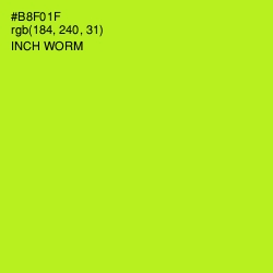 #B8F01F - Inch Worm Color Image