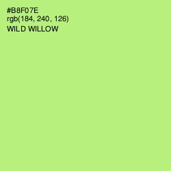 #B8F07E - Wild Willow Color Image