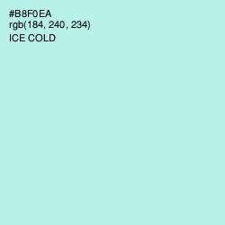 #B8F0EA - Ice Cold Color Image