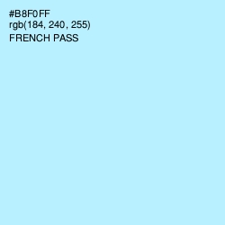 #B8F0FF - French Pass Color Image