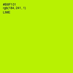 #B8F101 - Lime Color Image