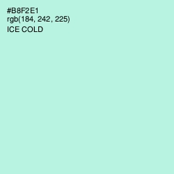 #B8F2E1 - Ice Cold Color Image