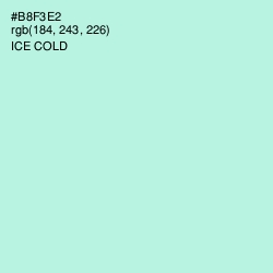 #B8F3E2 - Ice Cold Color Image