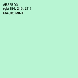 #B8F5D3 - Magic Mint Color Image