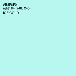 #B8F6F0 - Ice Cold Color Image