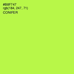 #B8F747 - Conifer Color Image