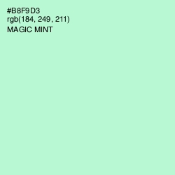 #B8F9D3 - Magic Mint Color Image