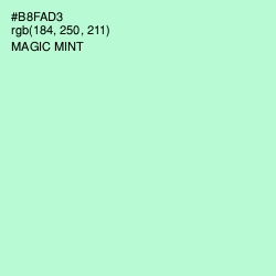 #B8FAD3 - Magic Mint Color Image