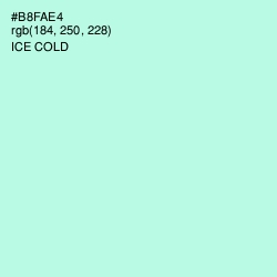 #B8FAE4 - Ice Cold Color Image