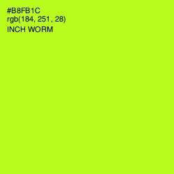 #B8FB1C - Inch Worm Color Image