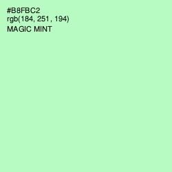 #B8FBC2 - Magic Mint Color Image