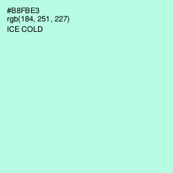 #B8FBE3 - Ice Cold Color Image