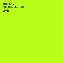 #B8FC17 - Lime Color Image