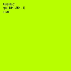 #B8FE01 - Lime Color Image